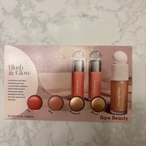 Rare Beauty Blush & Glow Sample Card Joy Bliss Transcend Flaunt